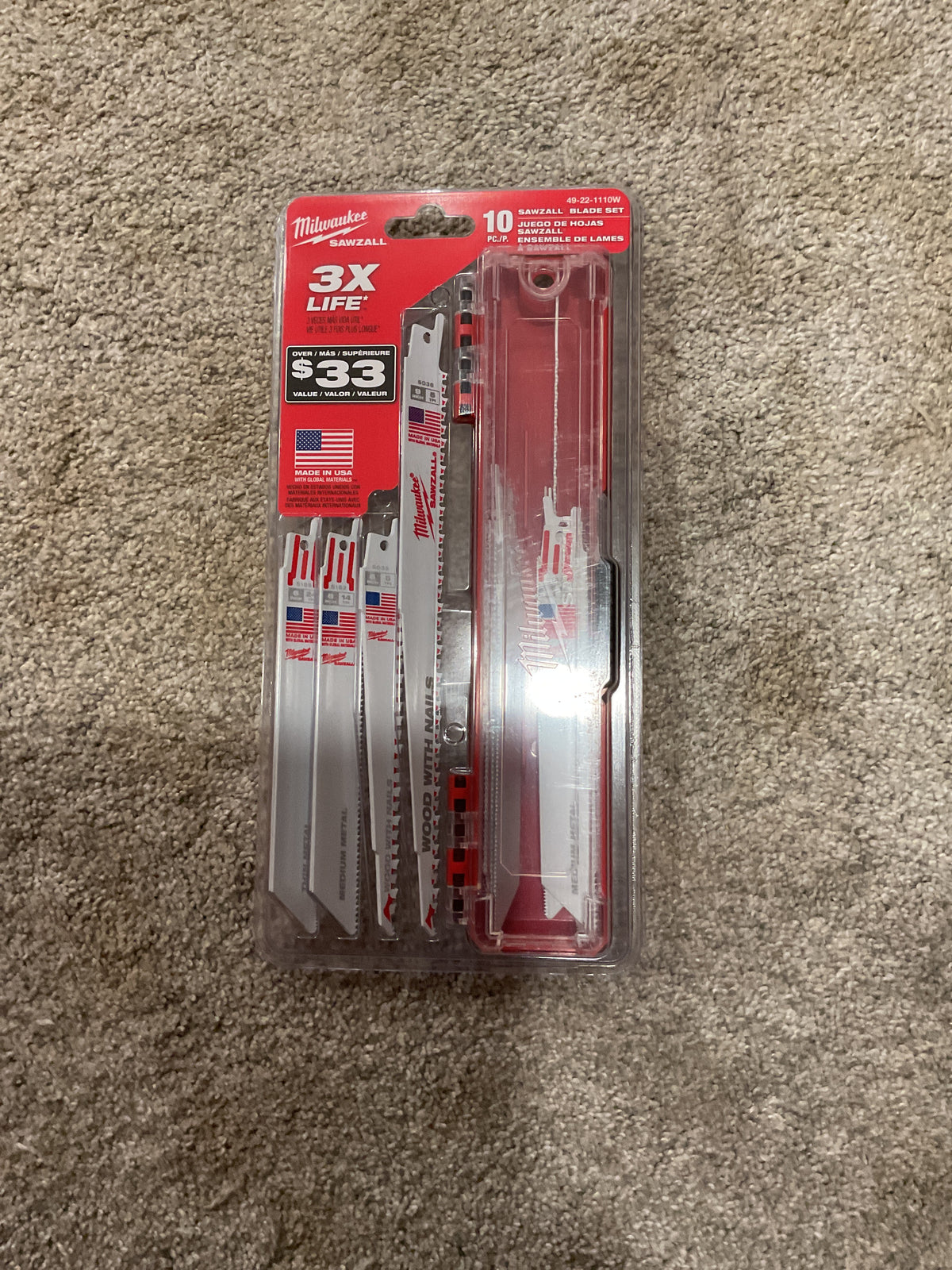Milwaukee 49-22-1110W 19PC SAWZALL Wood & Metal Blade Set