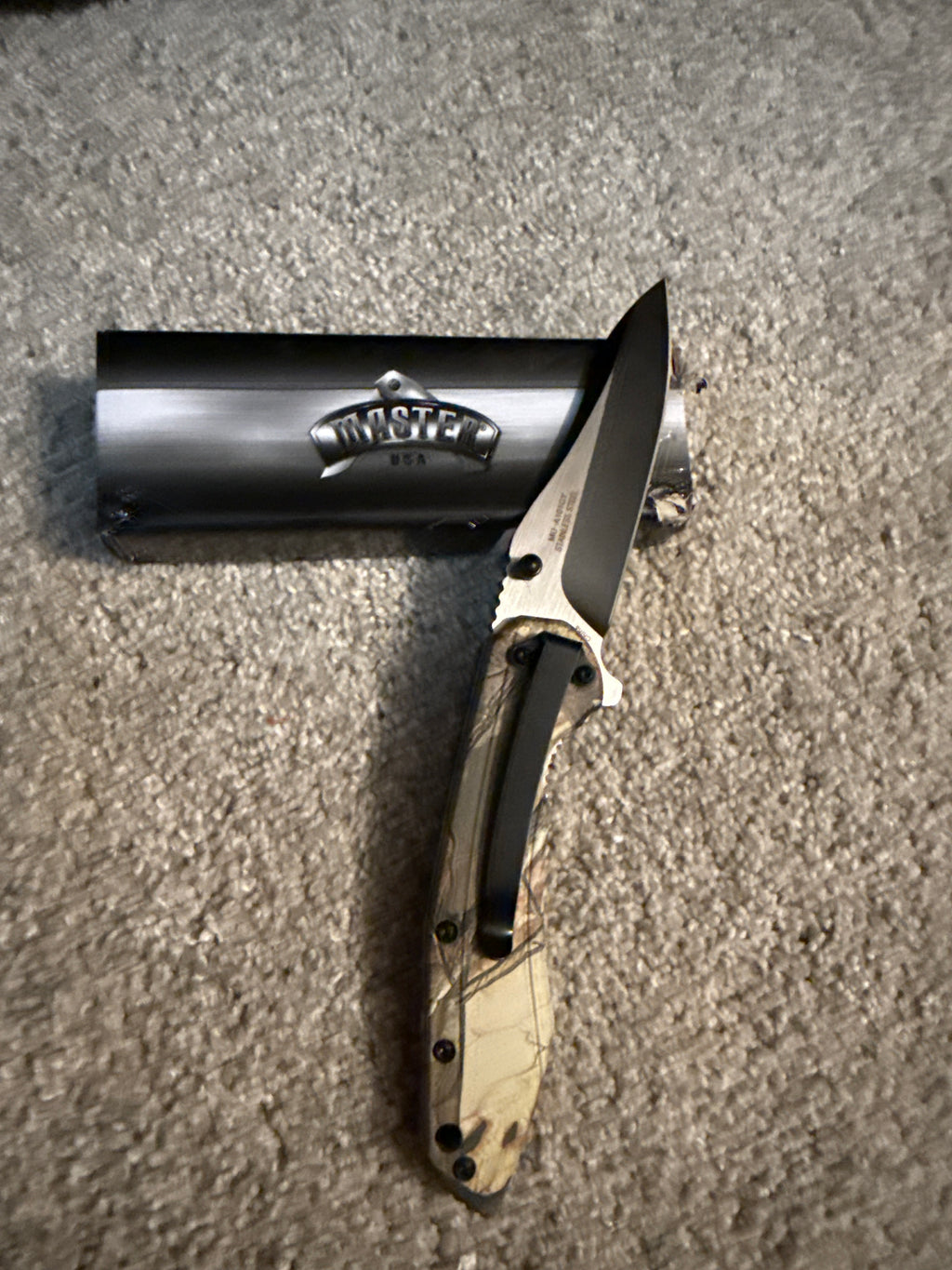 Navaja de bolsillo plegable Master USA MU-A101GY CAMO de 8 pulgadas