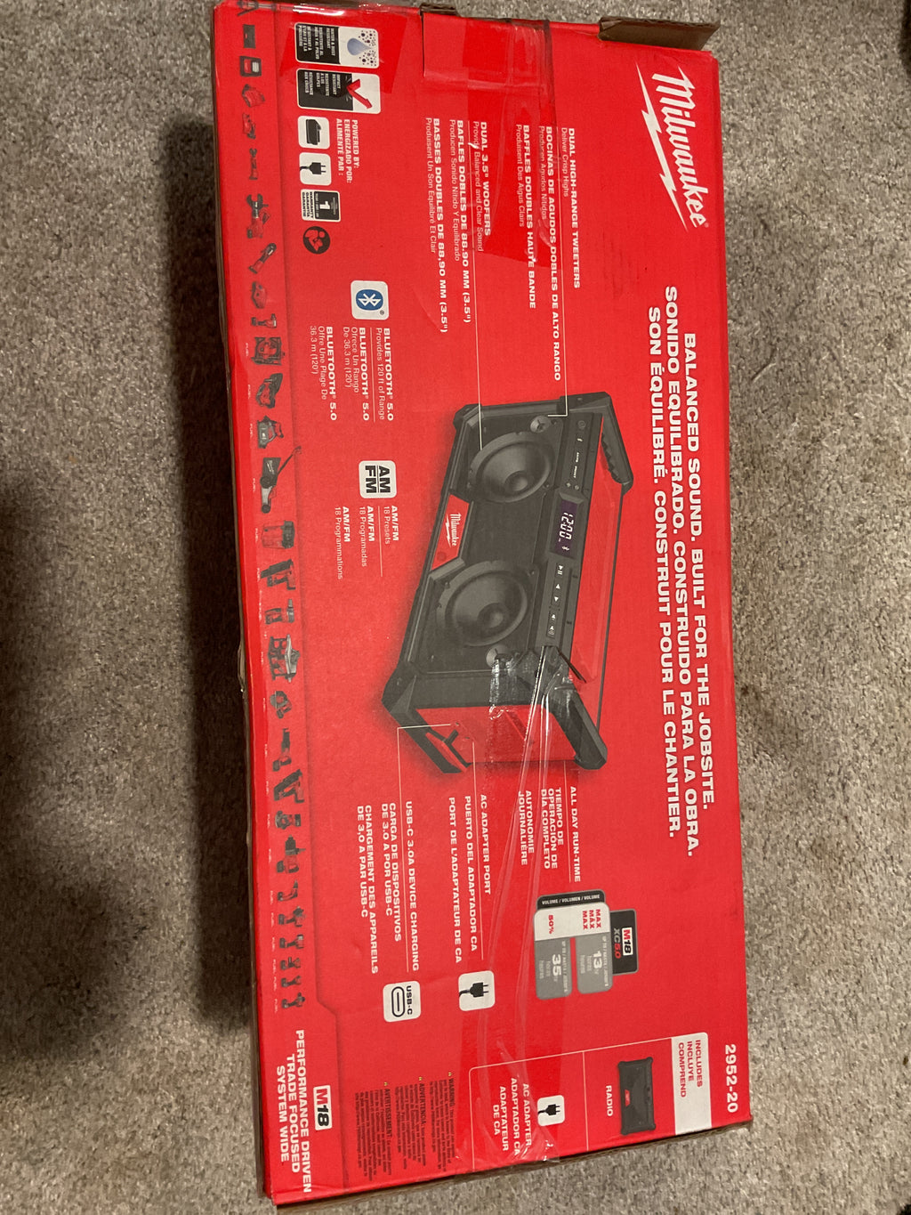 2952-20 — MILWAUKEE M18 Bluetooth Jobsite Radio