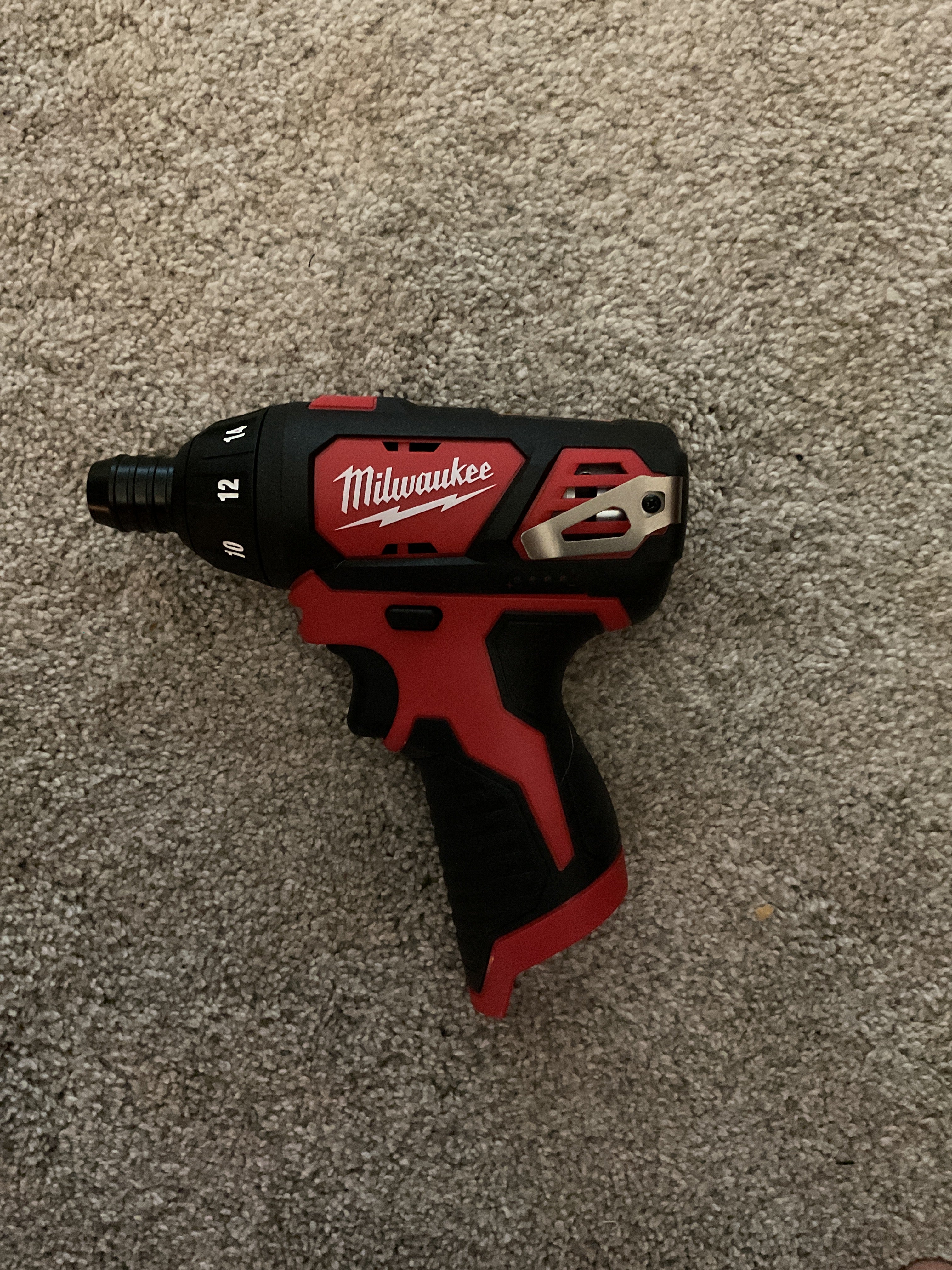 MILWAUKEE 2401-20 MSRP $99M12 1/4" Hex Cordless Screwdriver - Tool Only