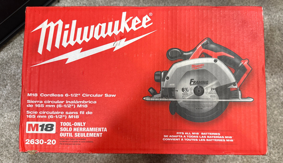 MILWAUKEE 2630-20 M18 6-1/2" Circular Saw — NEW / FACTORY BOX — Tool Only