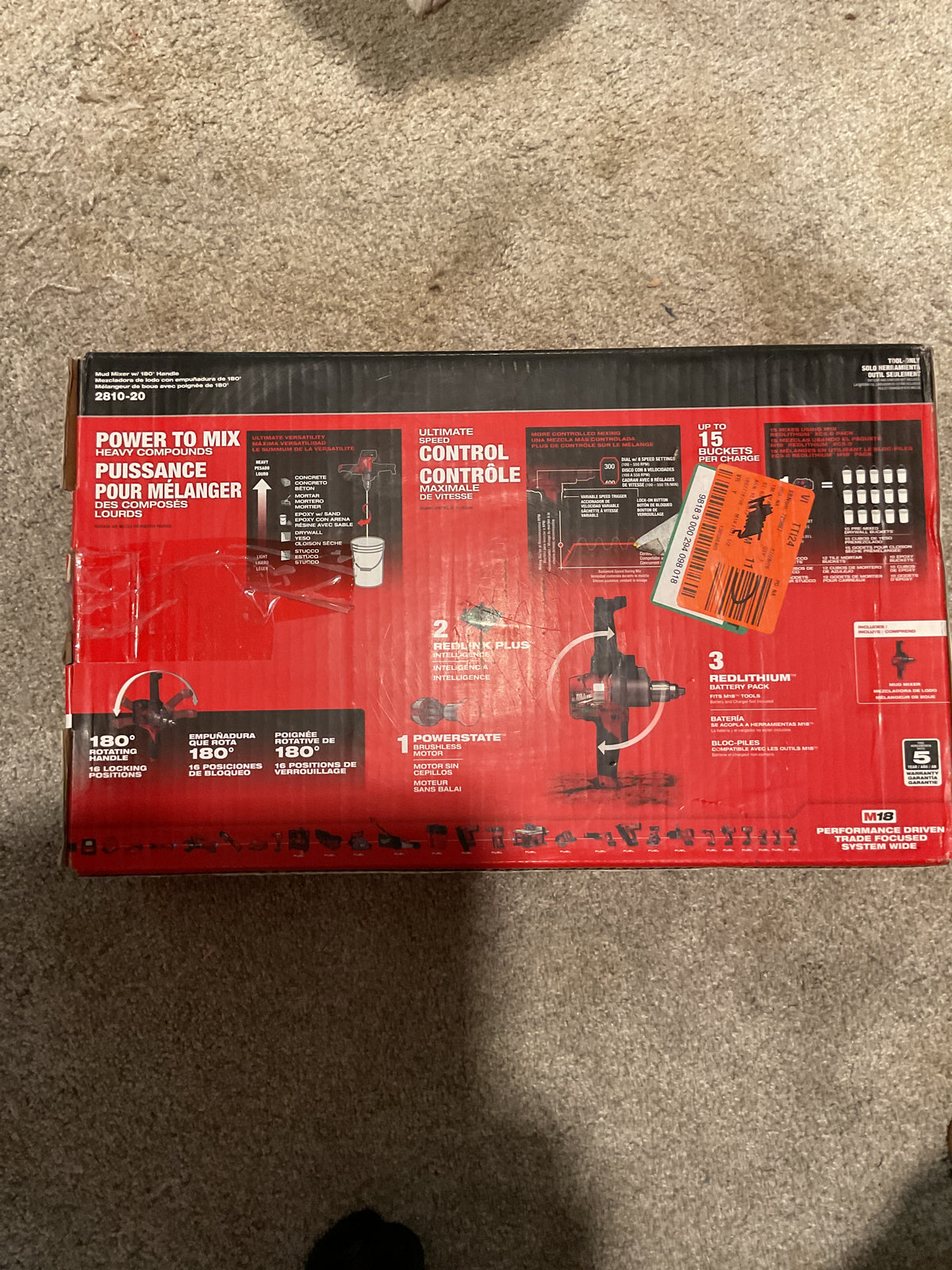 2810-20 — MILWAUKEE M18 FUEL Mud Mixer - Tool Only