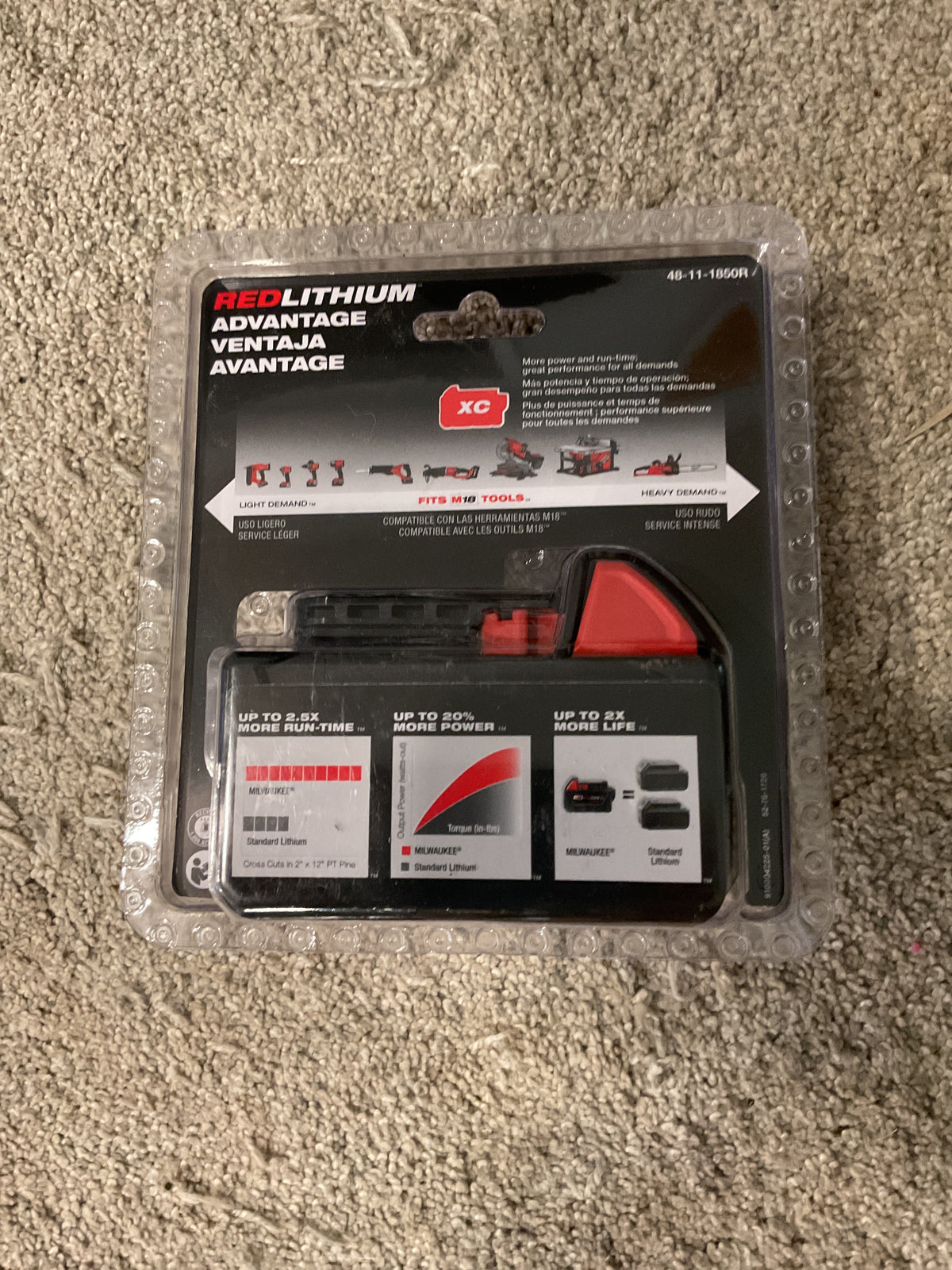 Milwaukee 48-11-1850R — M18 REDLITHIUM XC5.0 Resistant Battery — New