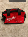 Milwaukee Red/Black Zipper Tool Bag — Small (approx. 15" x 8" x 7") — New