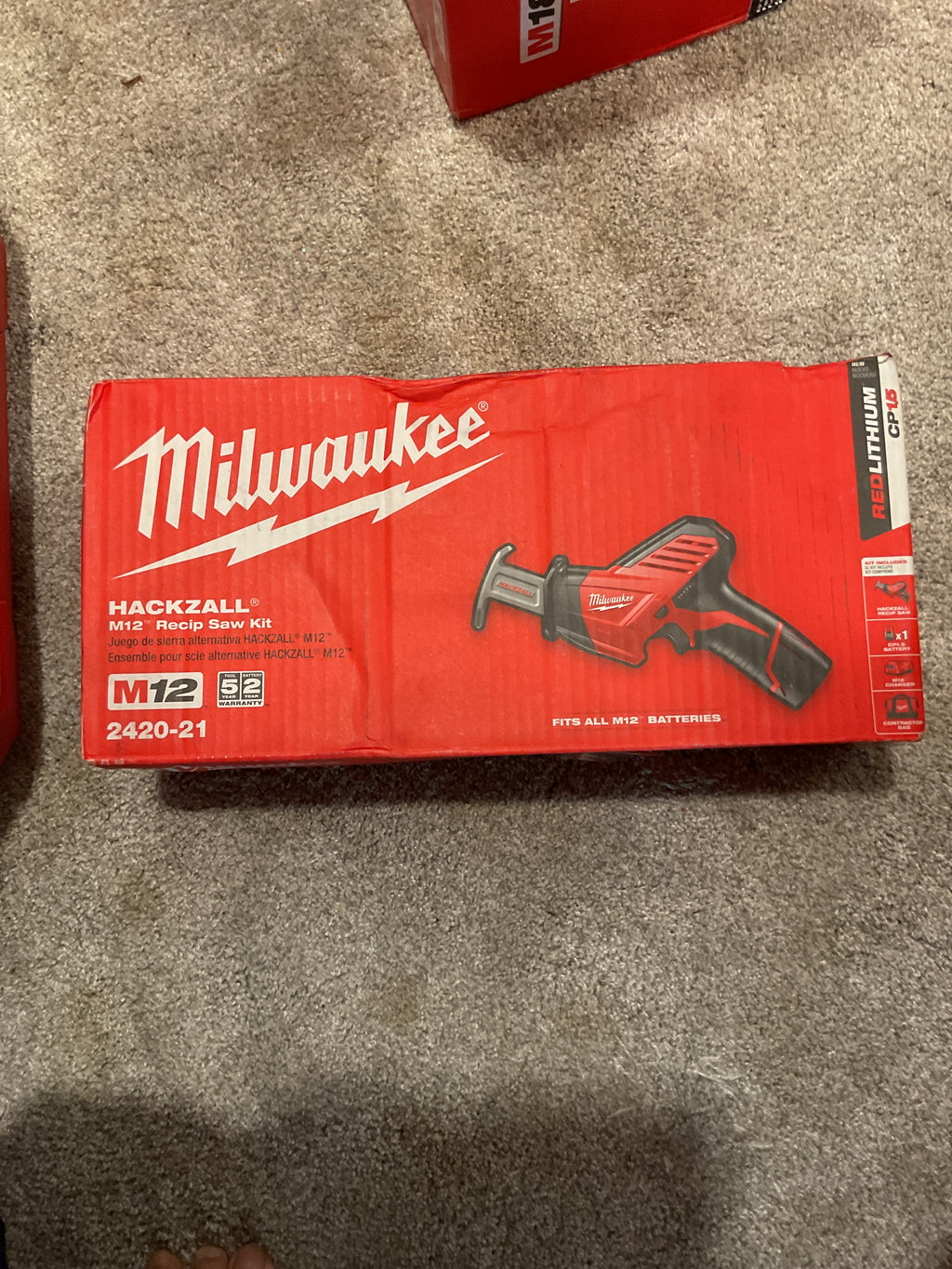 2420-21 — MILWAUKEE M12 HACKZALL Reciprocating Saw Kit