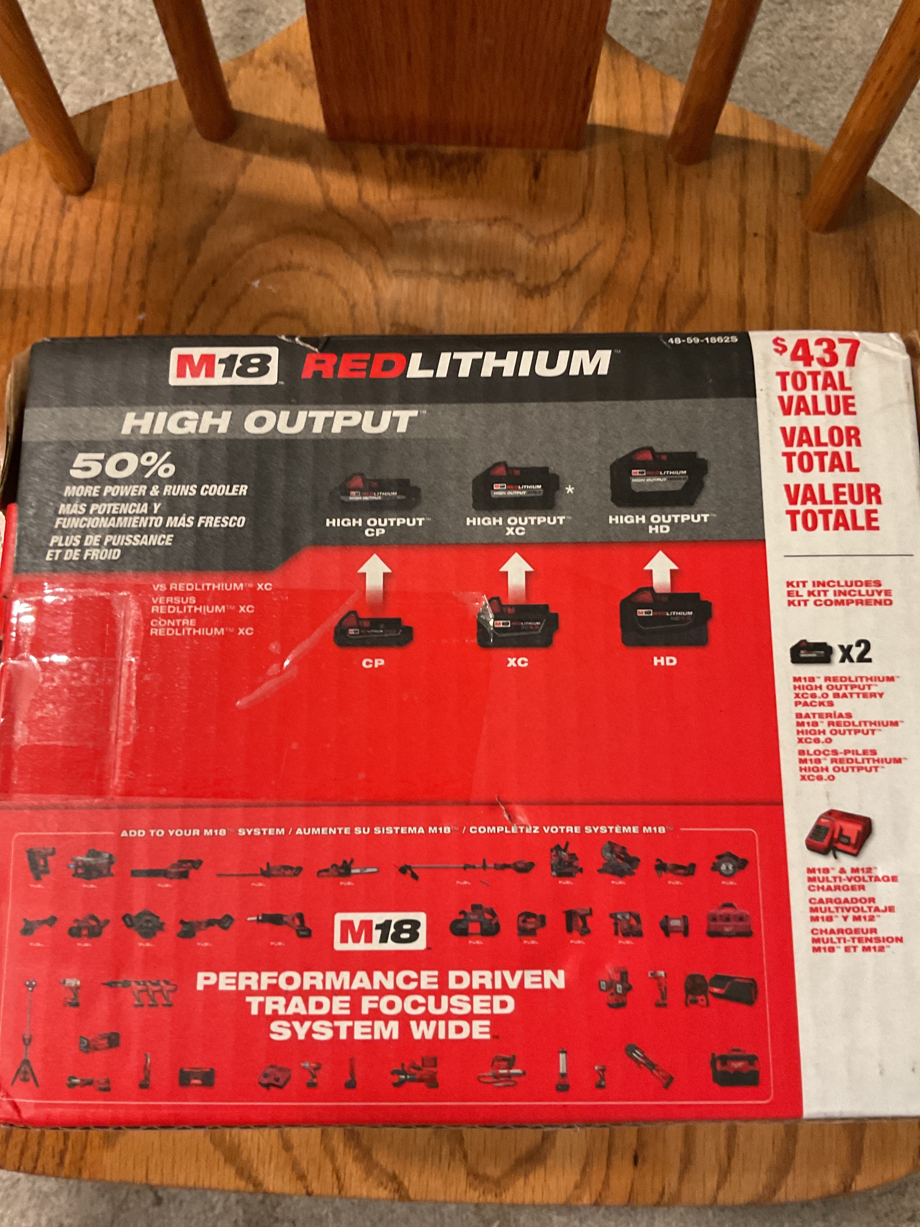 48-59-1862S — MILWAUKEE M18 HIGH OUTPUT XC6.0 2-Pack Starter Kit