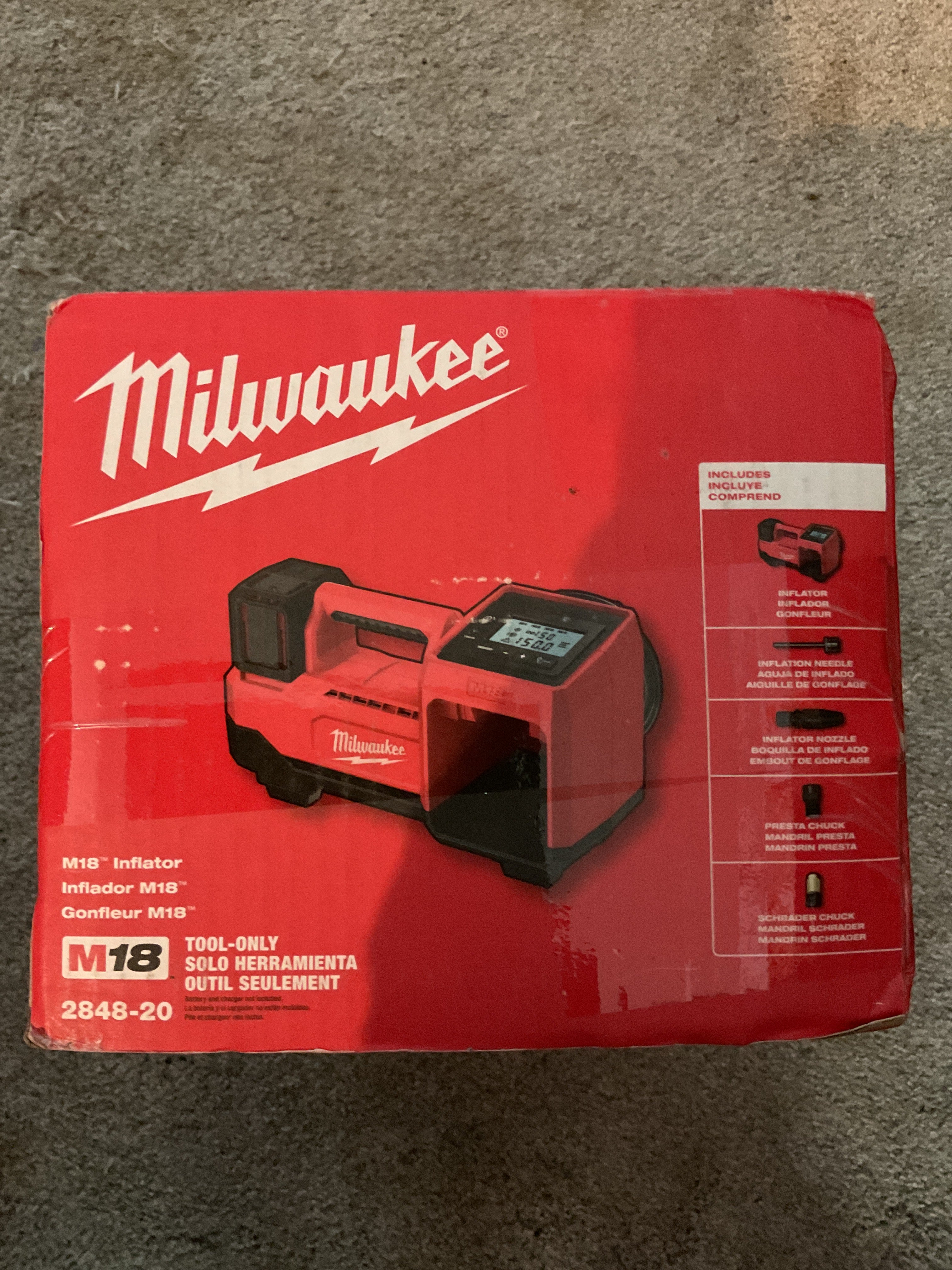 2848-20 — MILWAUKEE M18 Inflator - Tool Only