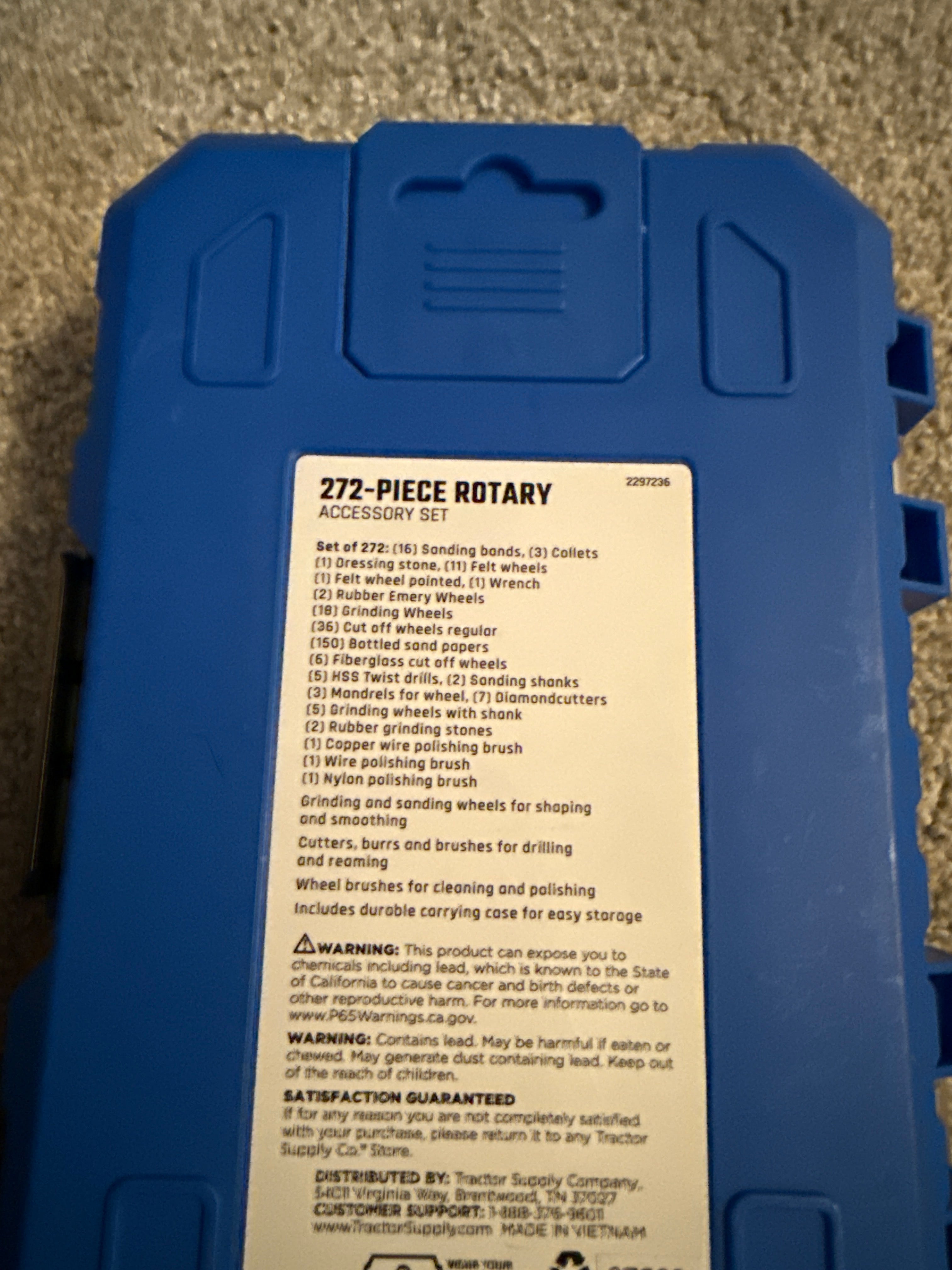 Juego de accesorios para herramientas rotativas JobSmart, 272 pzs.