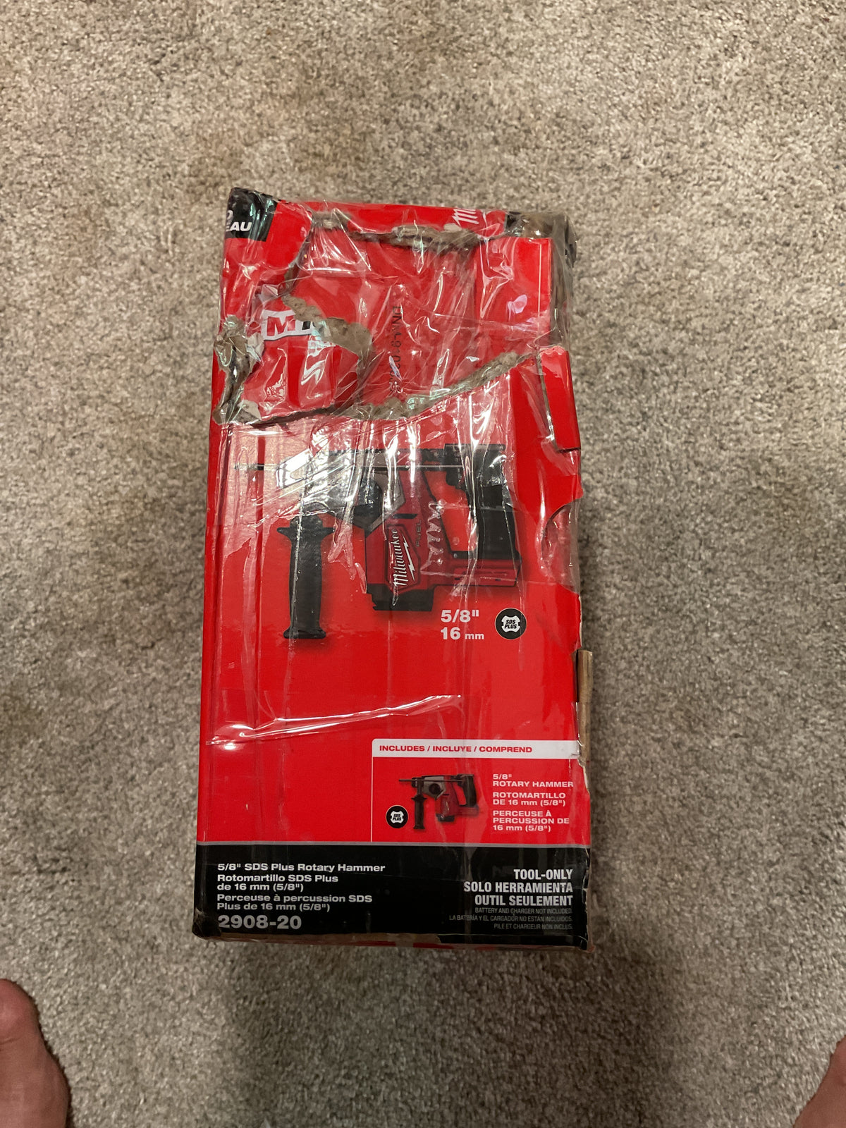 2908-20 — MILWAUKEE M18 FUEL 5/8" SDS-Plus Rotary Hammer - Tool Only