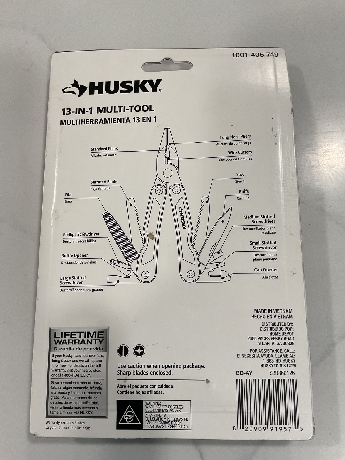HUSKY 91957 13-in-1 Multi-Tool — NEW