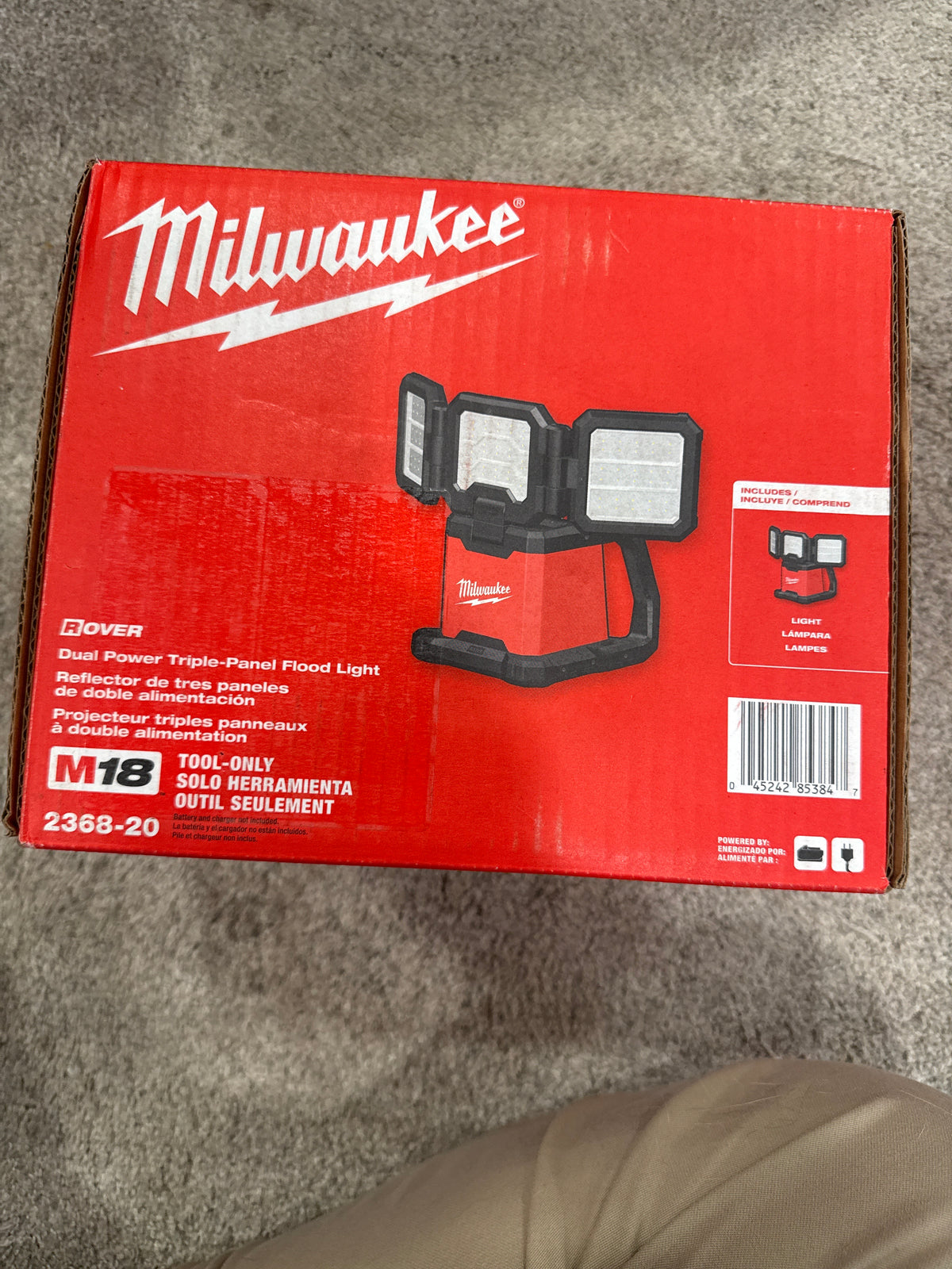 MILWAUKEE M18 ROVER Foco y luz de área de triple panel de doble potencia