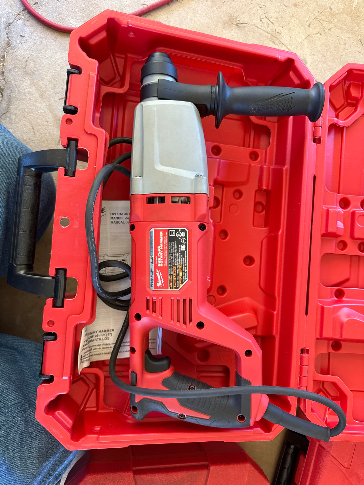 MILWAUKEE 5262-21 1" SDS Plus Rotary Hammer Kit w/ Hard Case, Corded — USED, Very Clean