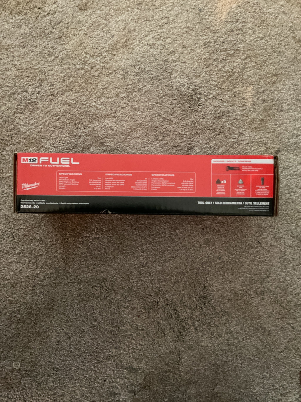 MILWAUKEE 2526-20 MSRP $159 M12 FUEL Oscillating Multi-Tool - Tool Only