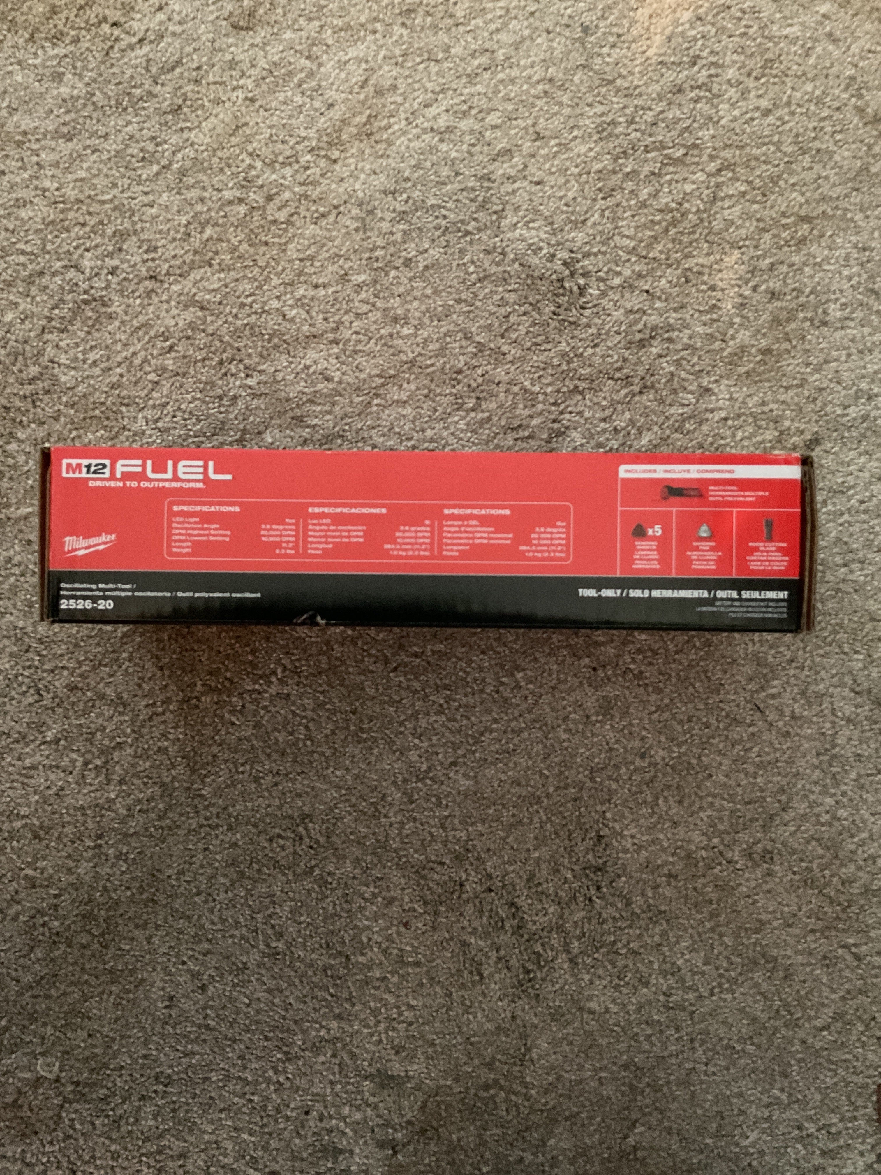 MILWAUKEE 2526-20 MSRP $159 M12 FUEL Oscillating Multi-Tool - Tool Only