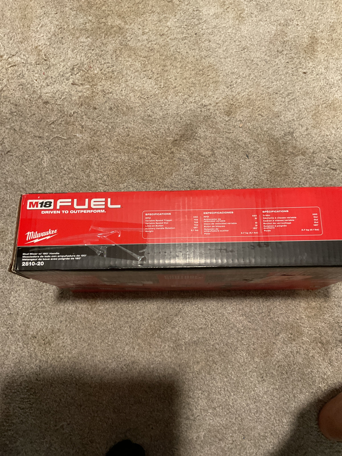 2810-20 — MILWAUKEE M18 FUEL Mud Mixer - Tool Only