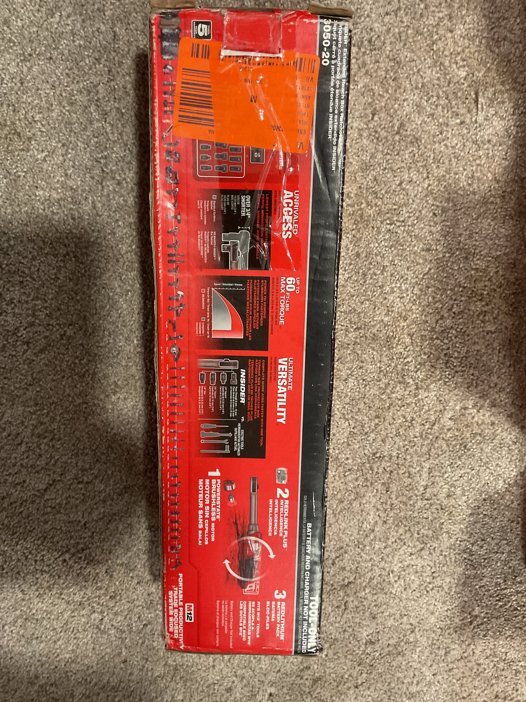 3050-20 — MILWAUKEE M12 FUEL INSIDER Extended Reach Box Ratchet