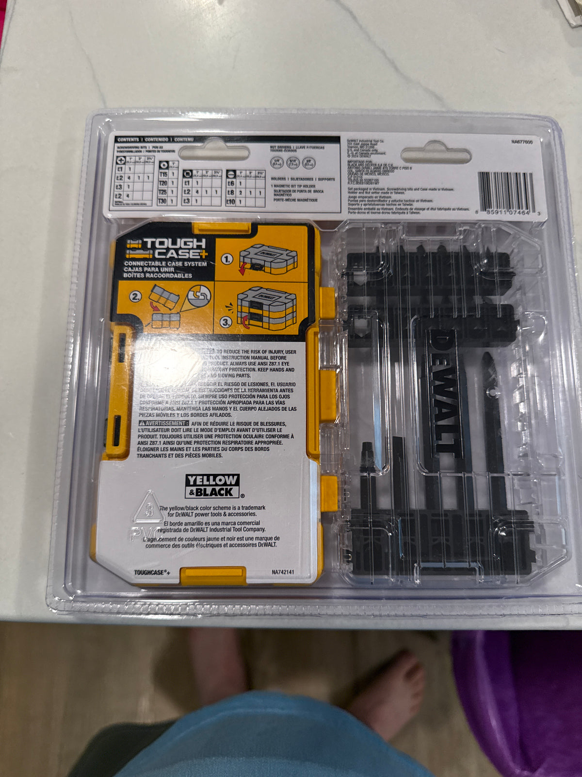 Juego de brocas y accesorios para atornillar DeWalt DW2153 IMPACT READY de 34 piezas