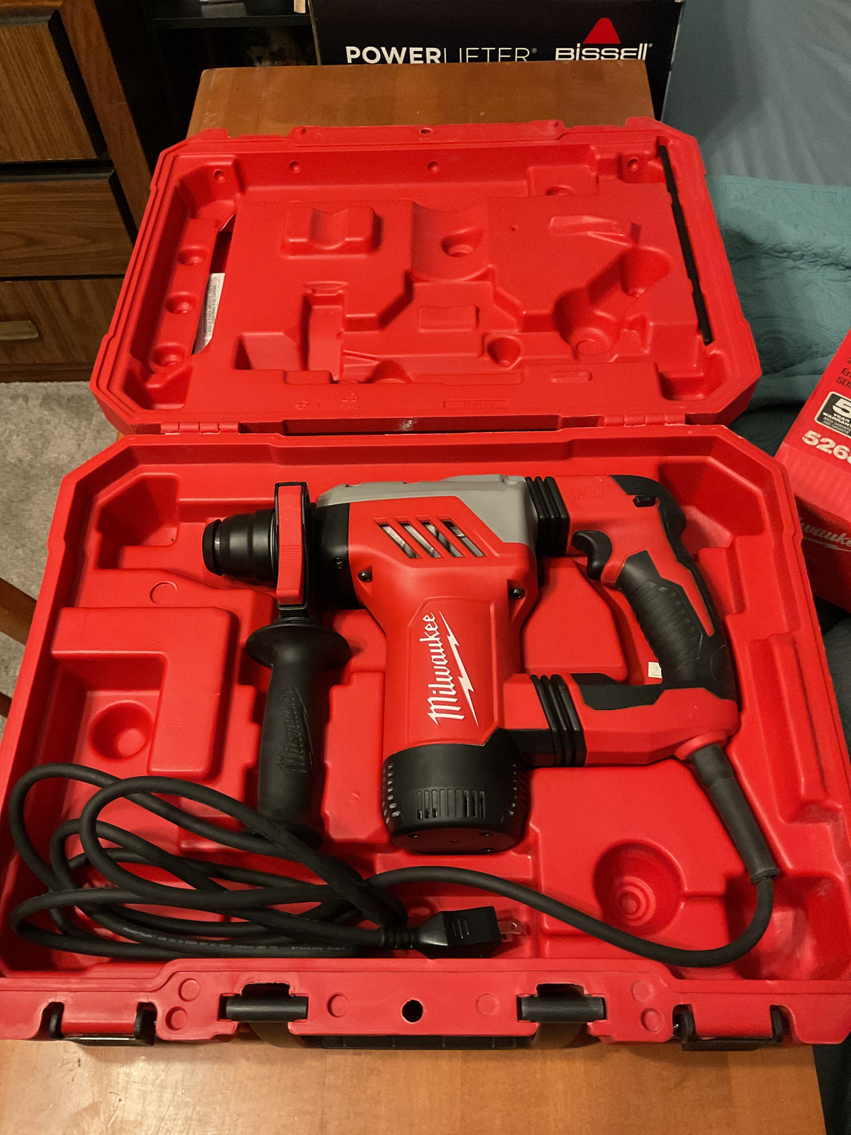 MILWAUKEE 5268-21 1-1/8" SDS Plus Rotary Hammer Kit w/ Hard Case, Corded — USED