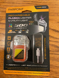 FARPOINT FLFL52012 RECHARGEABLE PLASMA LIGHTER AND UTILITY LIGHT