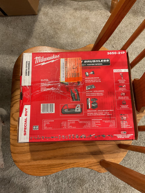 3650-21P — MILWAUKEE 3650-21P MSRP $199 M18 Compact Brushless Impact Driver Kit