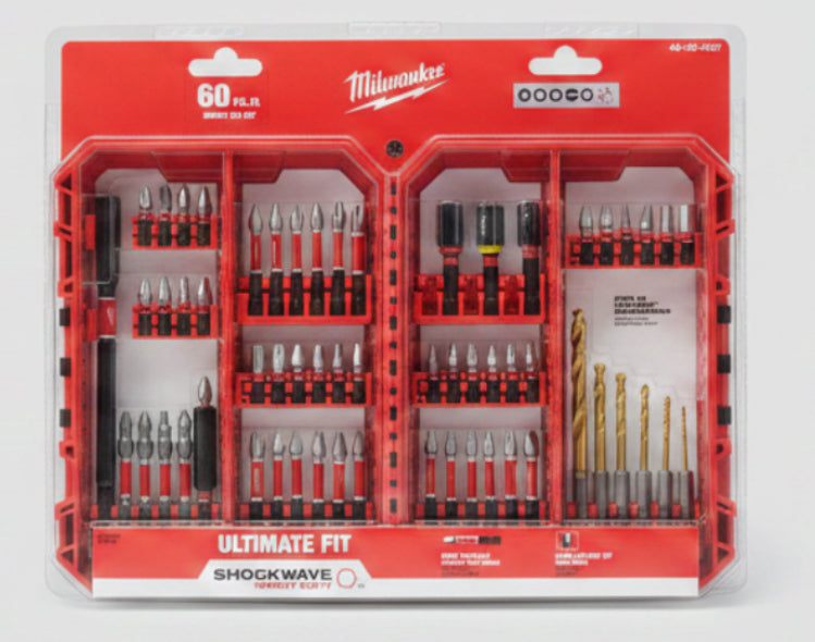 Milwaukee 48-32-4097 SHOCKWAVE Impact Duty 60-Piece Drill & Drive Bit Set
