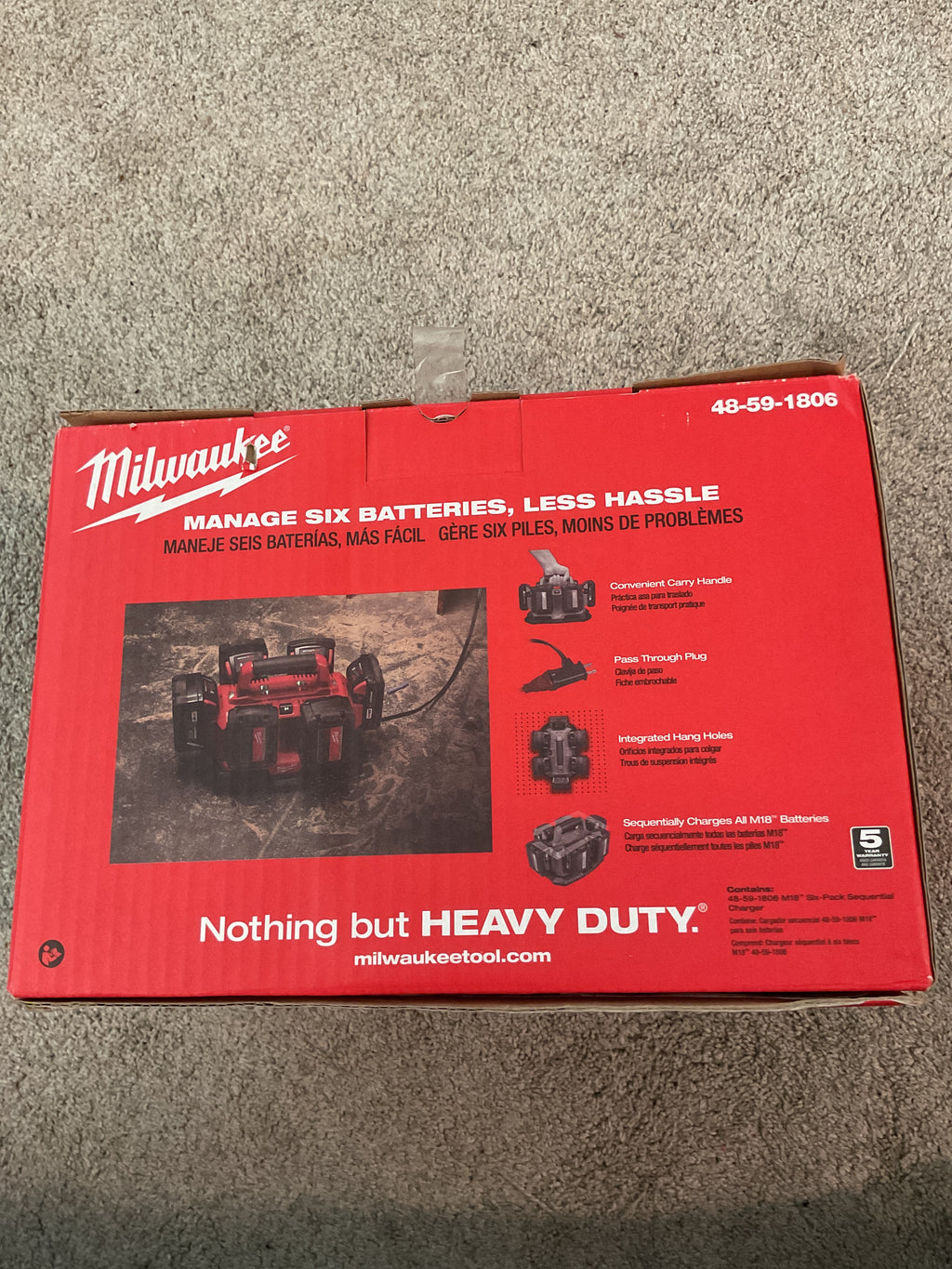 Milwaukee 48-59-1806 — M18 Six-Pack Sequential Charger — New in Box