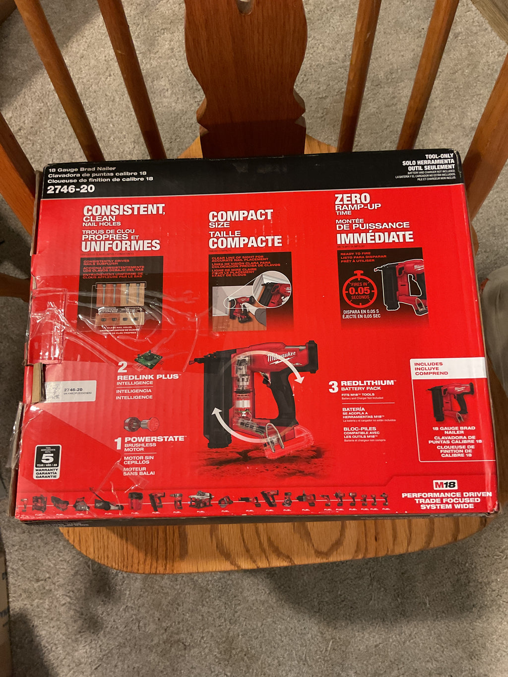 2746-20 — MILWAUKEE M18 FUEL 18-Gauge Brad Nailer - Tool Only