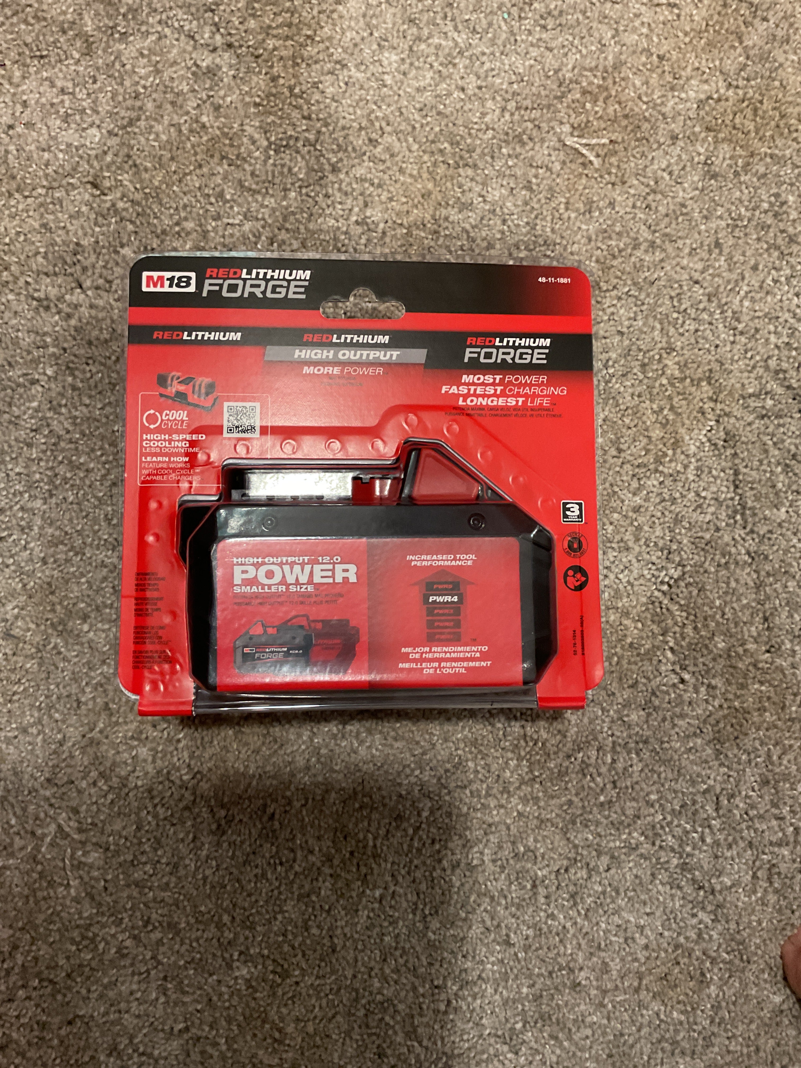 MILWAUKEE 48-11-1881 MSRP $249 M18 REDLITHIUM FORGE XC8.0 Battery Pack