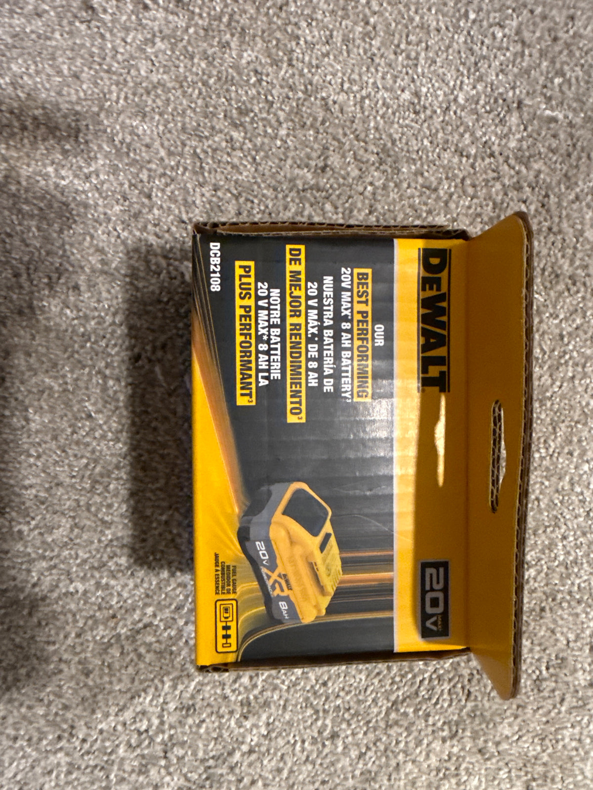 DEWALT DCB2108 20V MAX XR 8Ah Lithium-Ion Battery (MSRP $249)