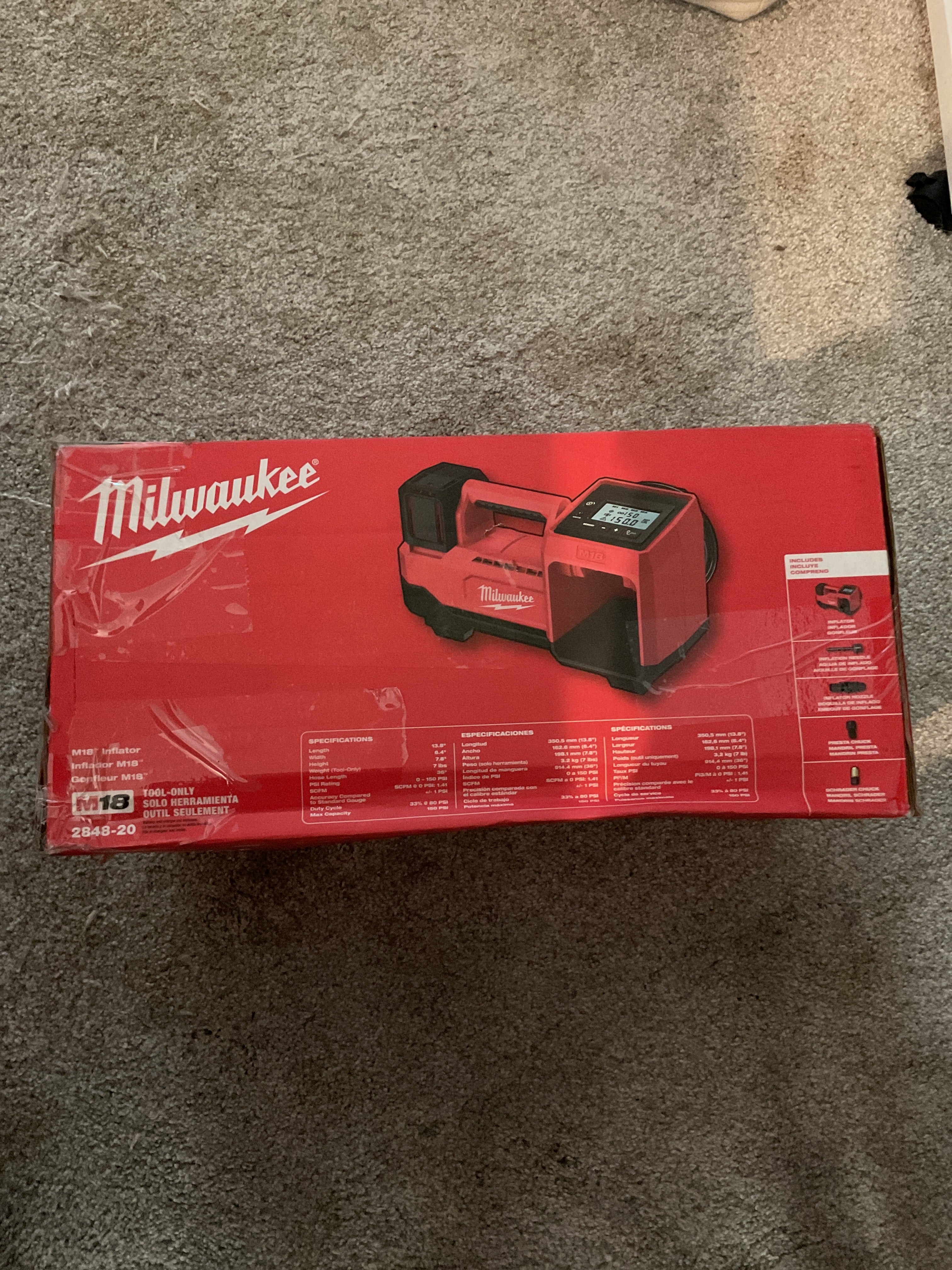 2848-20 — MILWAUKEE M18 Inflator - Tool Only