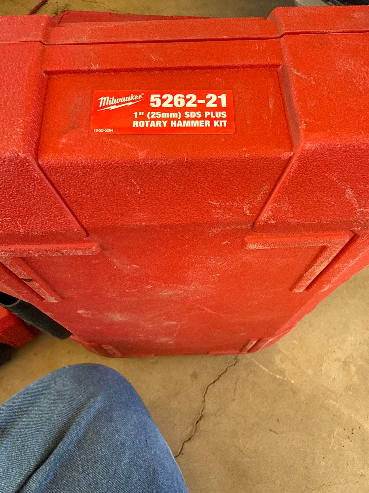 MILWAUKEE 5262-21 1" SDS Plus Rotary Hammer Kit w/ Hard Case, Corded — USED, Heavy Wear, Works