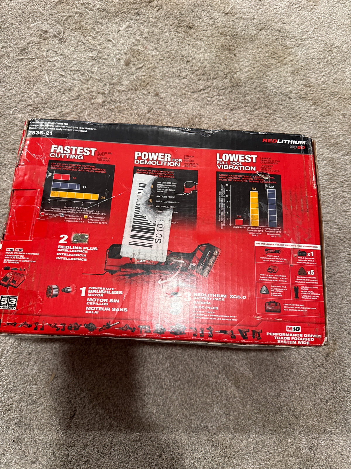 Milwaukee 2836-21 — M18 FUEL Oscillating Multi-Tool Kit — New