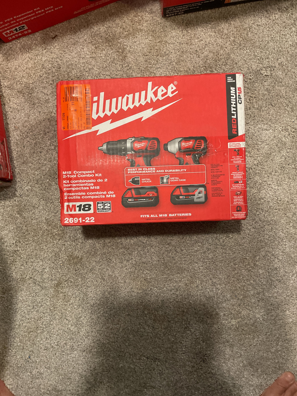 MILWAUKEE 2691-22 M18 Drill/Driver + Impact Driver 2-Tool Kit — NEW