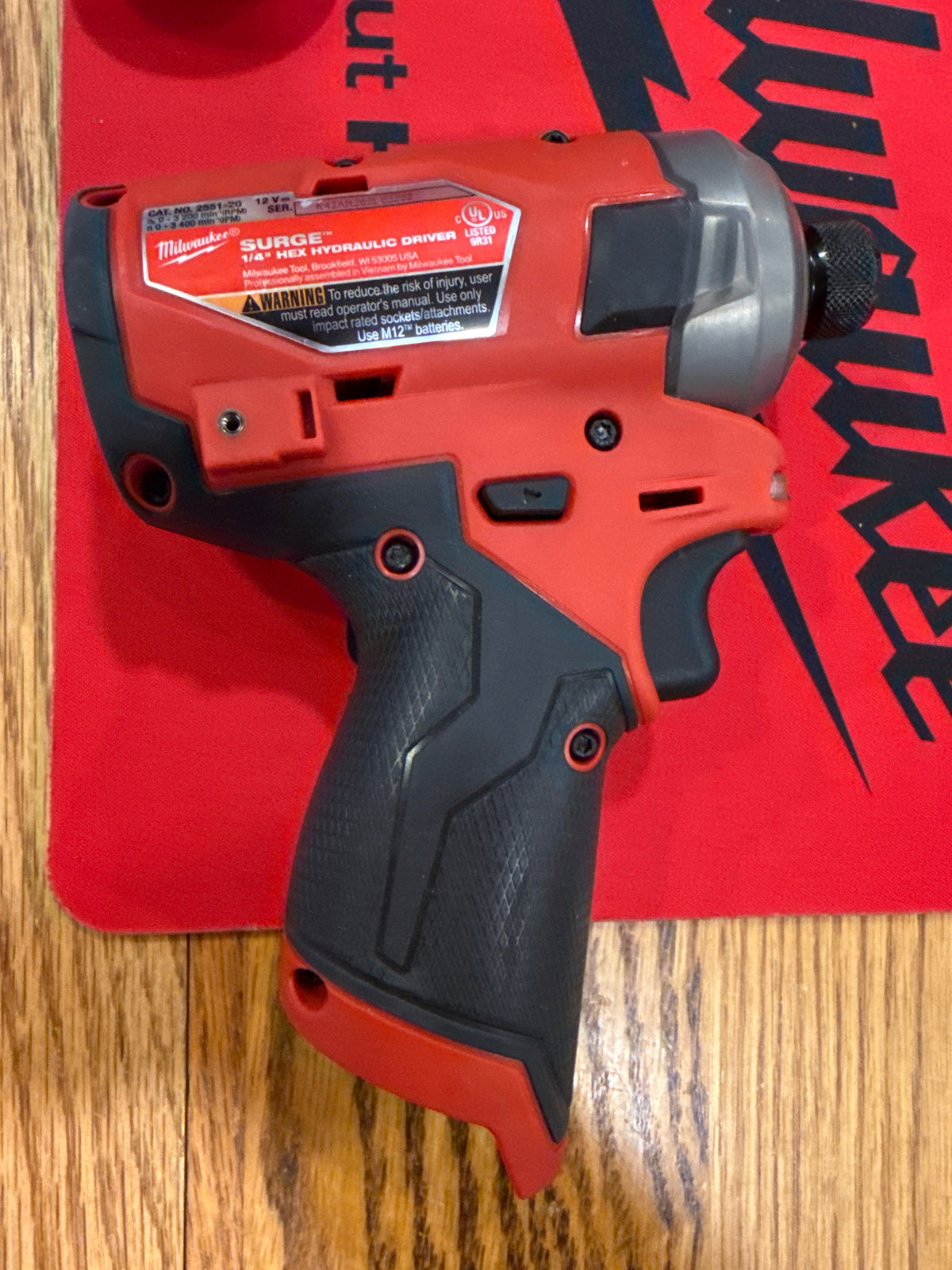 Milwaukee 2551-20 M12 FUEL SURGE 1/4-In. Hex Hydraulic Driver — Minor Cosmetic Blemish