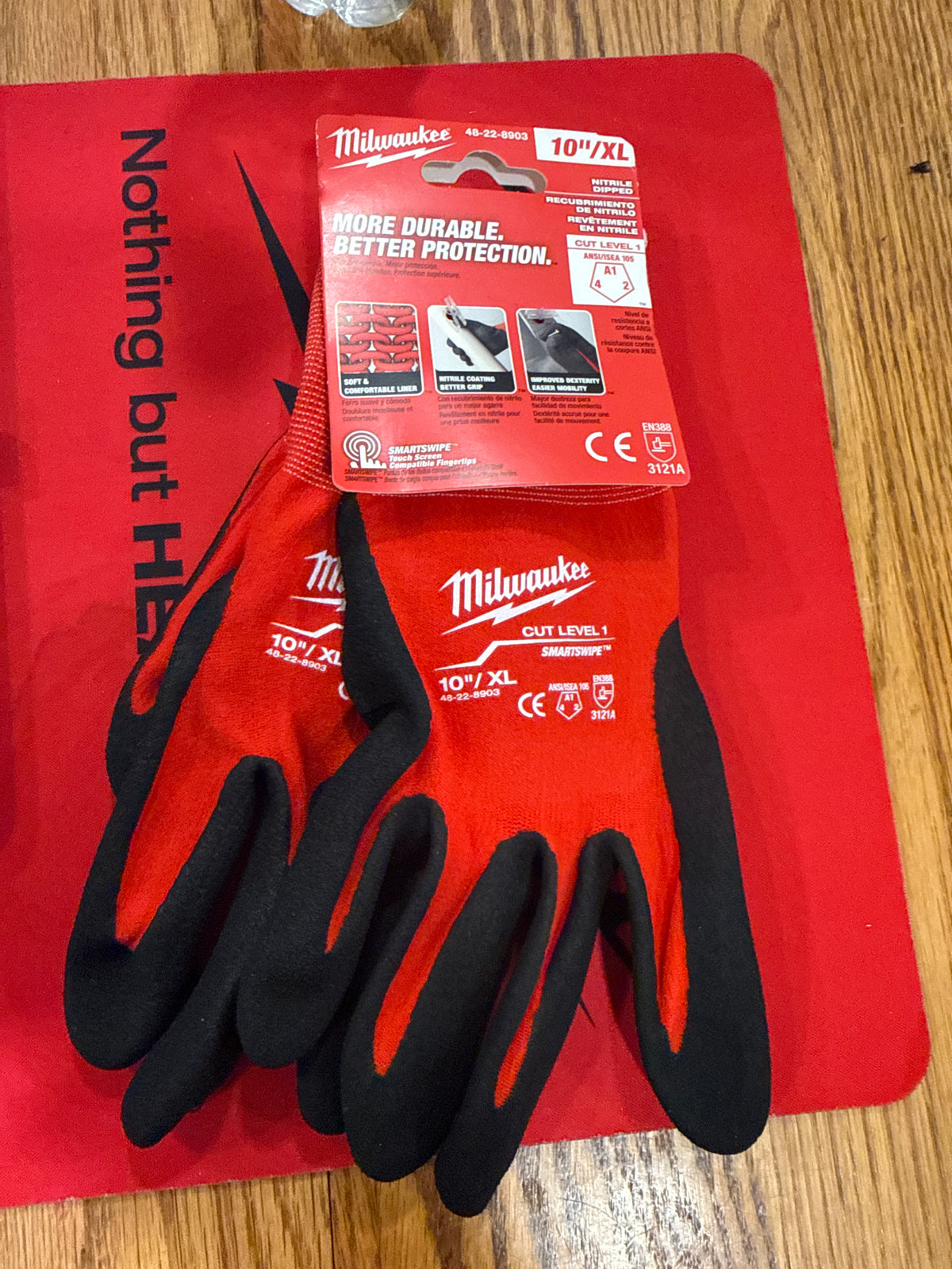 Milwaukee 48-22-8903 Cut Level 1 Nitrile Dipped Work Gloves XL