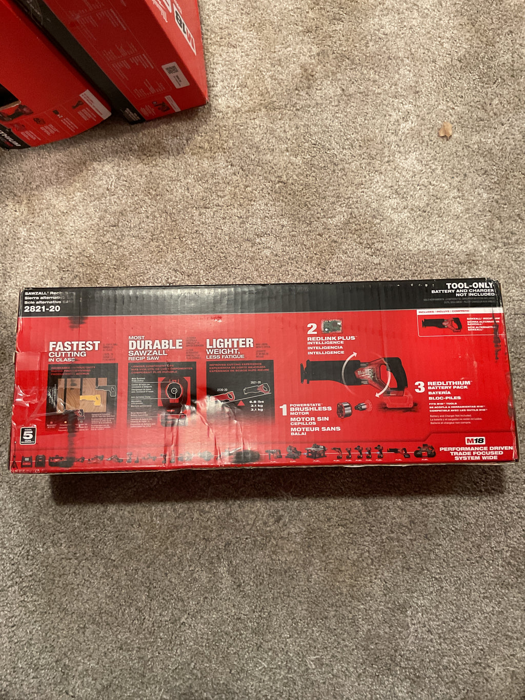 2821-20 — MILWAUKEE M18 FUEL SAWZALL Reciprocating Saw - Tool Only