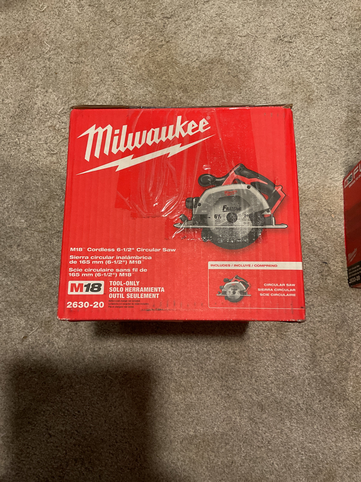 MILWAUKEE 2630-20 MSRP $149 M18 6-1/2" Circular Saw - Tool Only