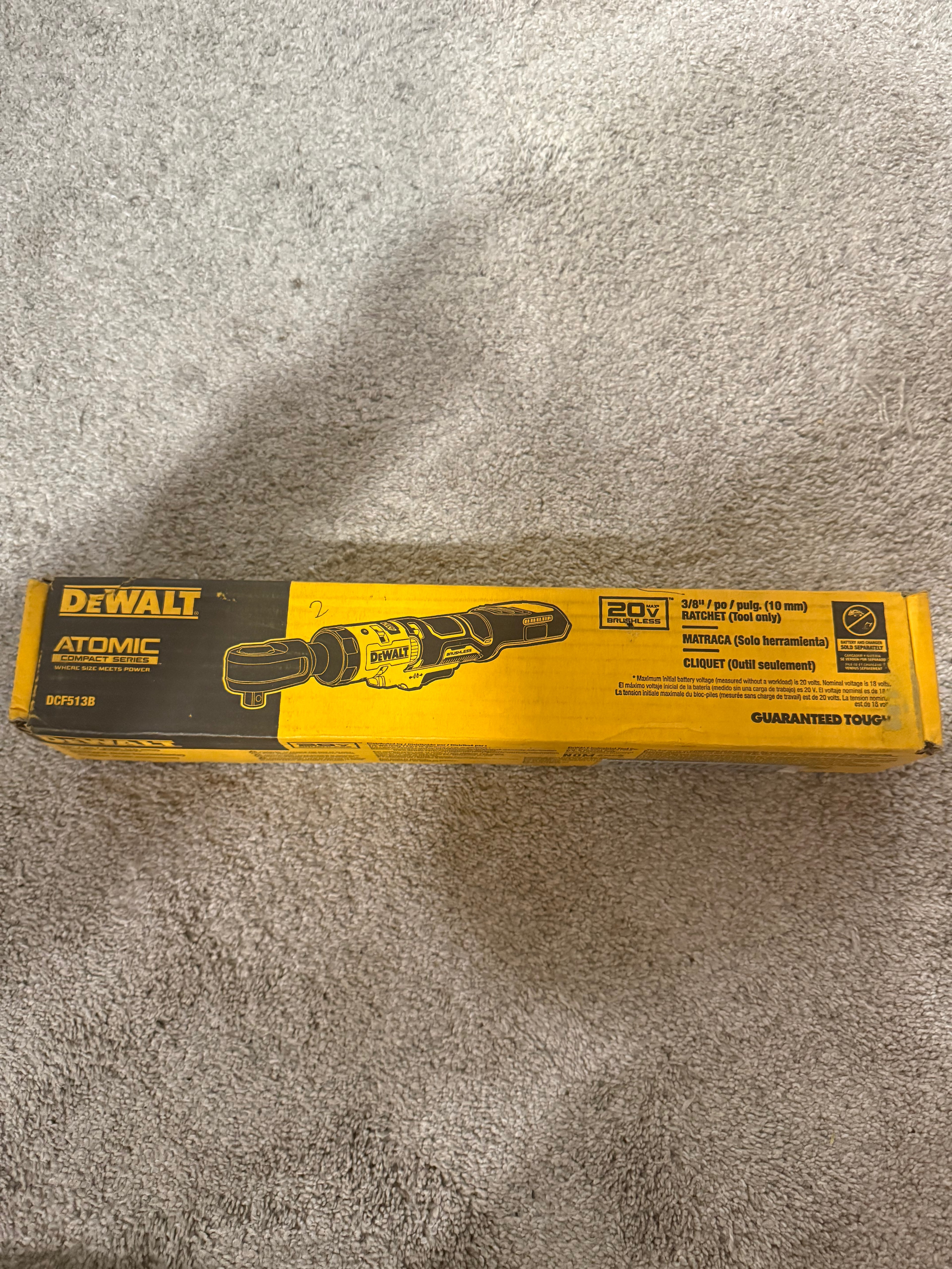 DCF513B — DEWALT ATOMIC 20V MAX Brushless 3/8 in. Cordless Ratchet (Tool Only)