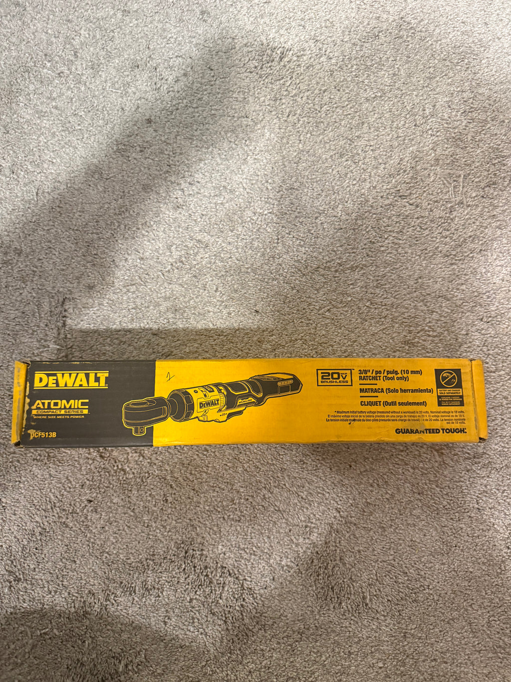 DCF513B — DEWALT ATOMIC 20V MAX Brushless 3/8 in. Cordless Ratchet (Tool Only)