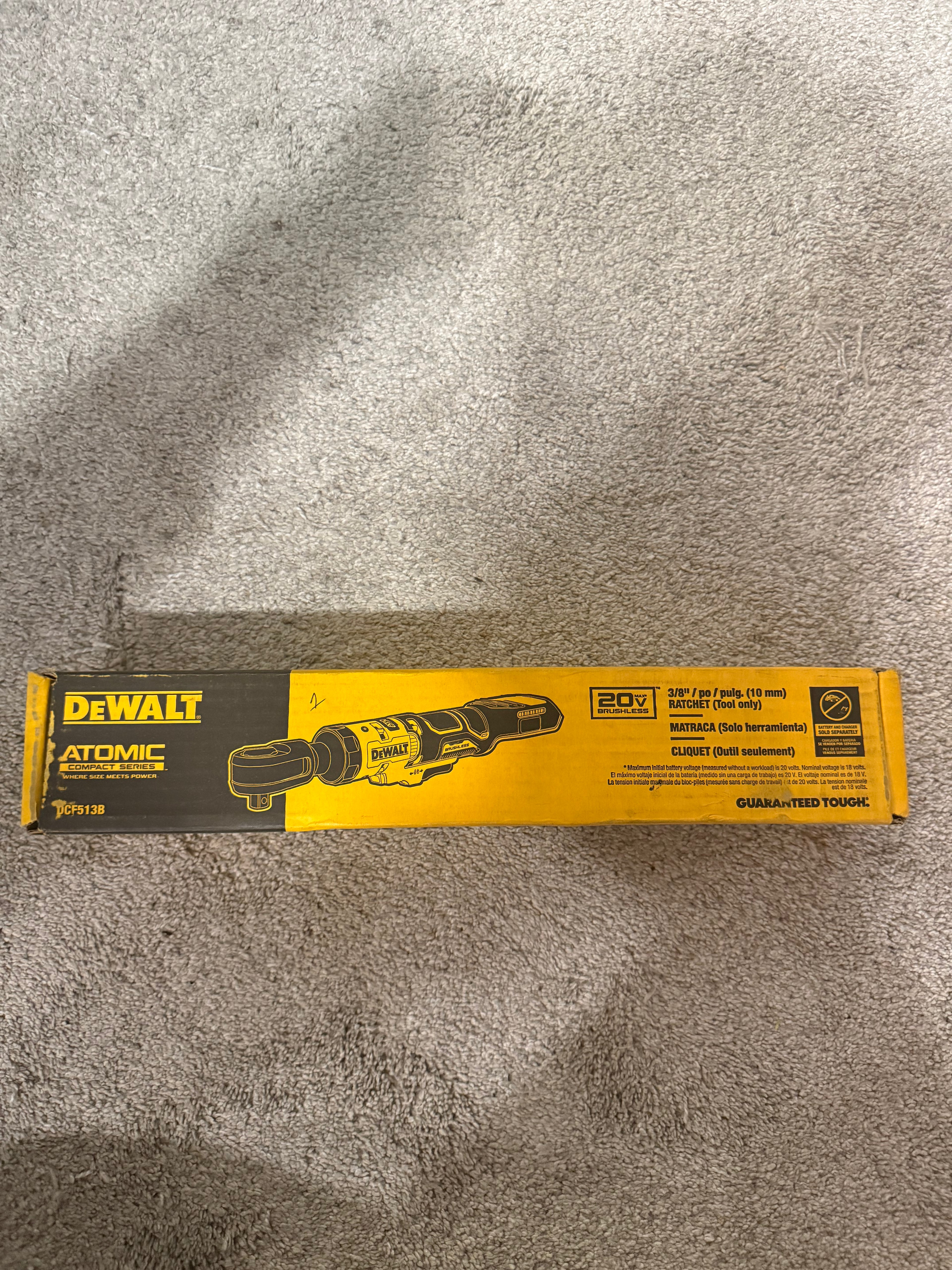 DCF513B — DEWALT ATOMIC 20V MAX Brushless 3/8 in. Cordless Ratchet (Tool Only)