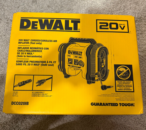 DCC020IB — DEWALT 20V MAX Corded/Cordless Air Inflator (Tool Only)