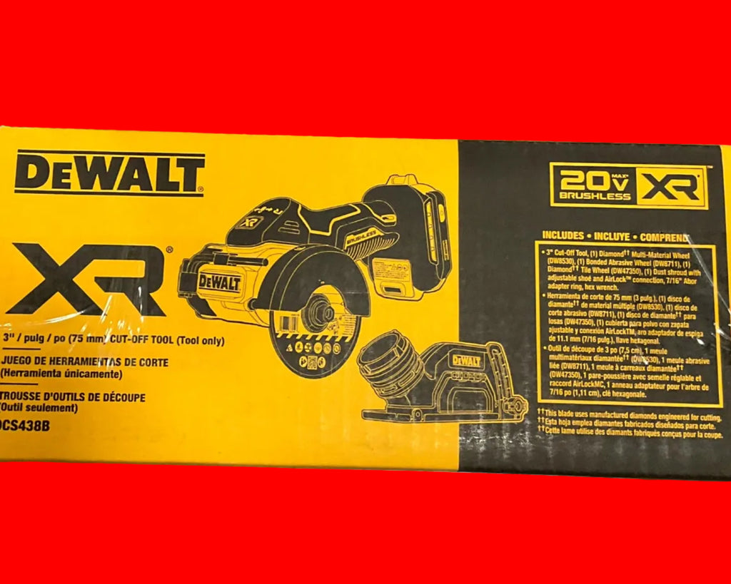 DEWALT DCS438B 20V MAX XR Brushless 3 in. Cut-Off Tool