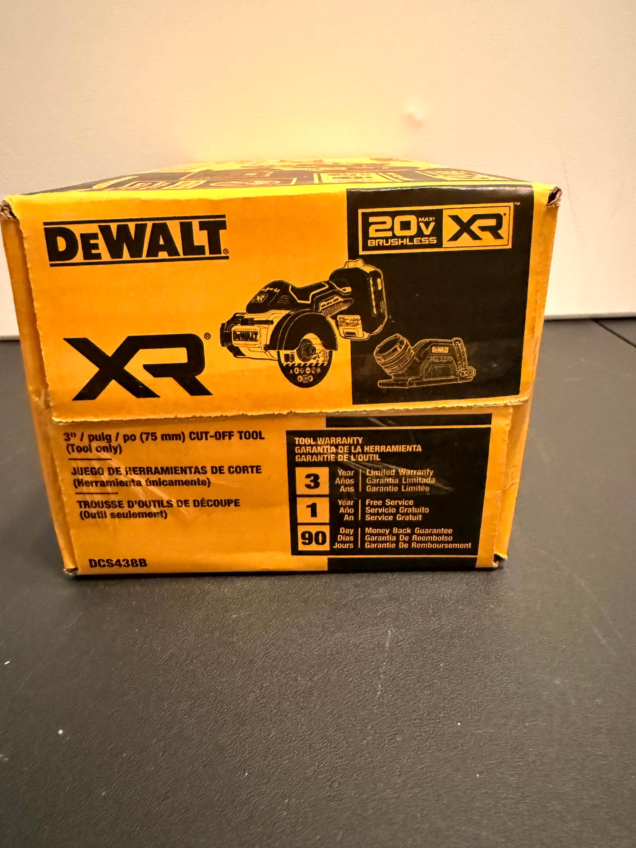 DEWALT DCS438B 20V MAX XR Brushless 3 in. Cut-Off Tool