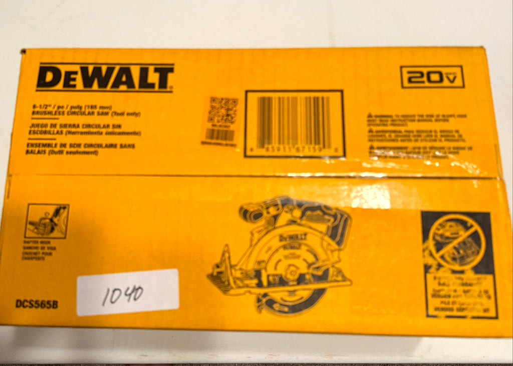 DEWALT DCS565B 20V MAX XR Brushless 6-1/2 in. Circular Saw