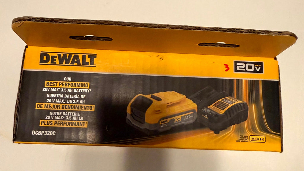 DEWALT DCBP320C 20V MAX XR 3.5Ah Battery Starter Kit