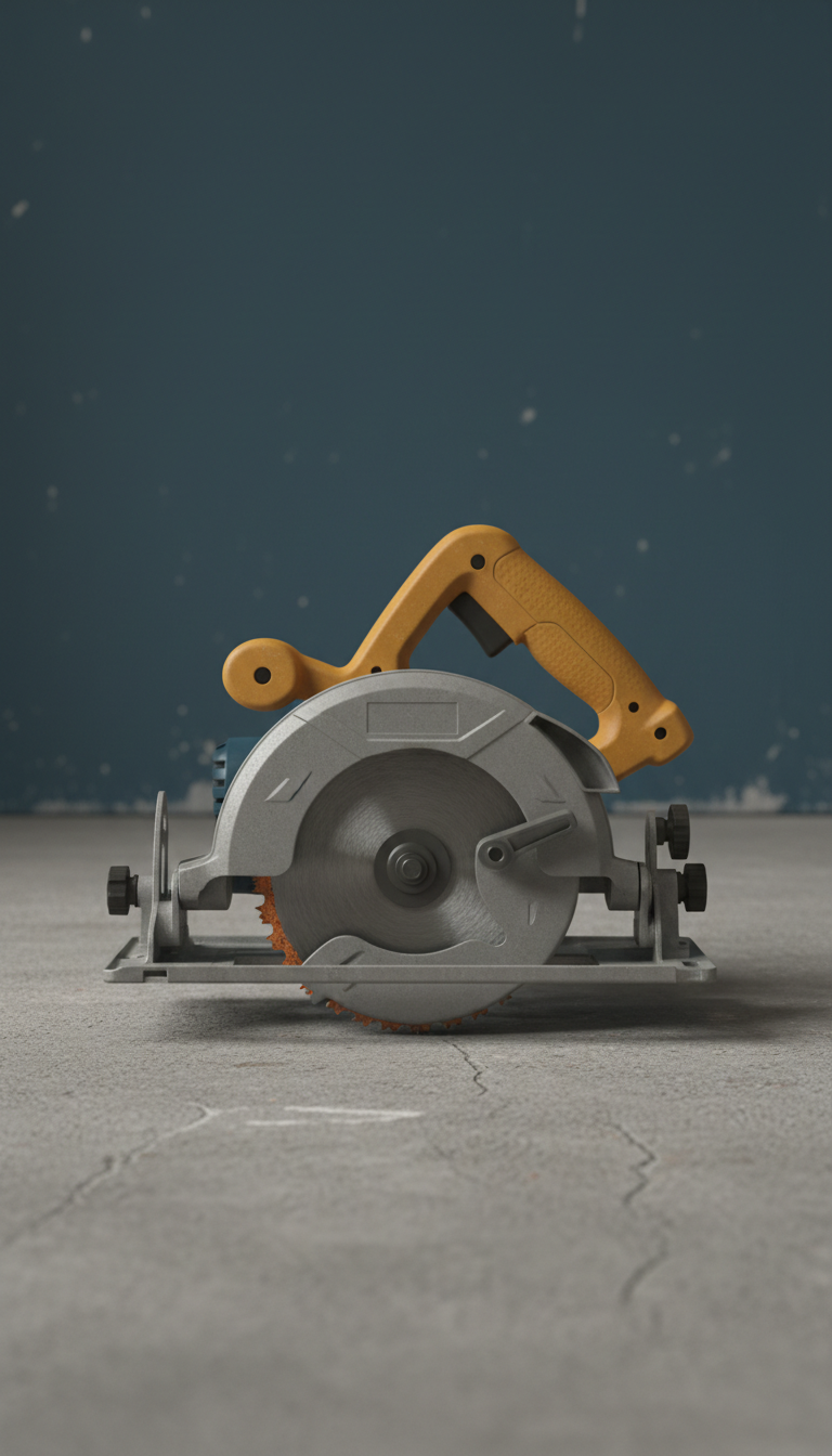 Heavy-Duty Circular Saw with Steel Shoe
